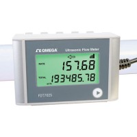 Omega FDT7020 Pipe OD DIN (inch) 20 (¾), Snap-on transit-time ultrasonic flow meter, Flow Range GPM (LPM) 0.15-14.66 (5.6-55.49) With 4 to 20 mA