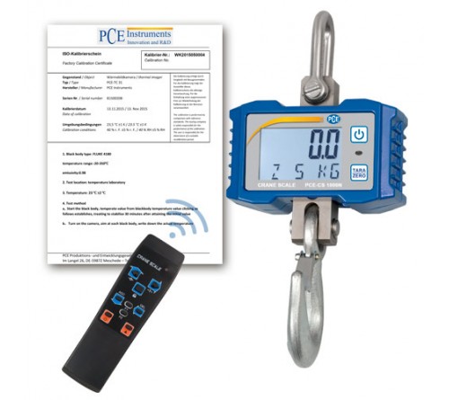 PCE CS 1000N-ICA [PCE-CS 1000N-ICA] Dynamometer incl. ISO Calibration Certificate