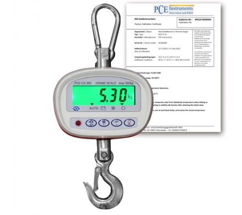PCE CS 300-ICA [PCE-CS 300-ICA] Dynamometer  incl. ISO Calibration Certificate