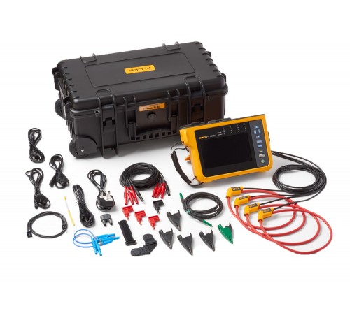 Fluke 1777 Three-Phase Power Quality Analyser & 4 ea Current Clamps Kit