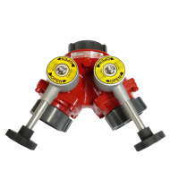 Elkhart Brass B-98A A Elk-O-Lite Ball Valved Siamese NH (NST)